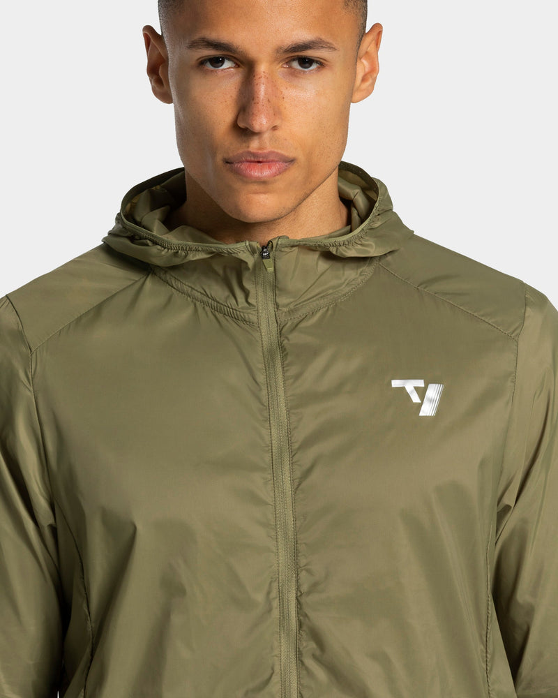 RUN Lightweight Zip Jacke "Olive"