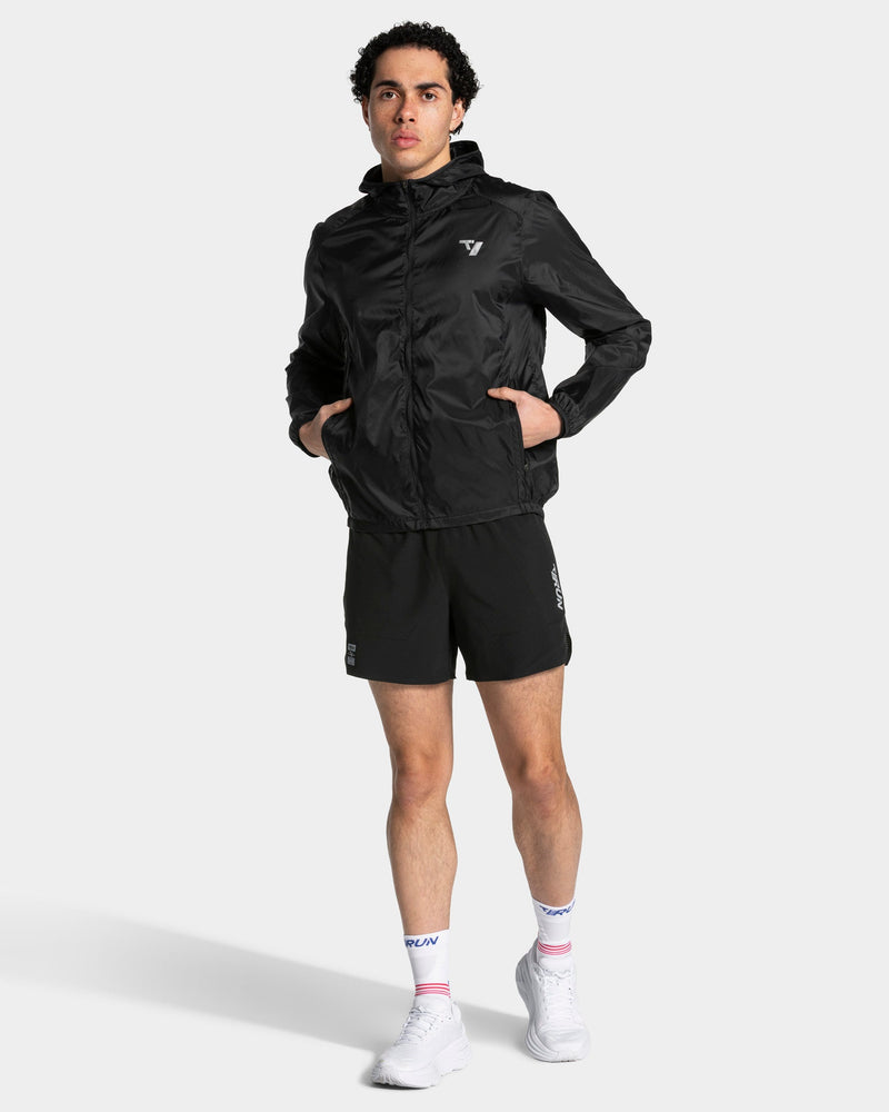 RUN Lightweight Zip Jacke "Schwarz"