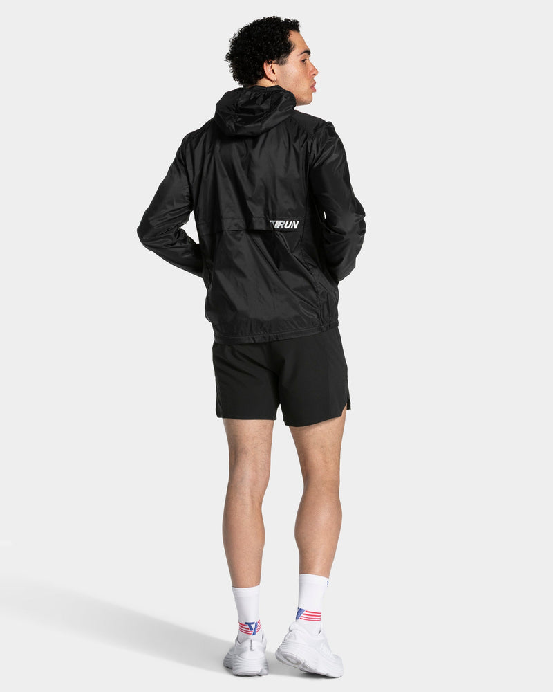 RUN Lightweight Zip Jacke "Schwarz"