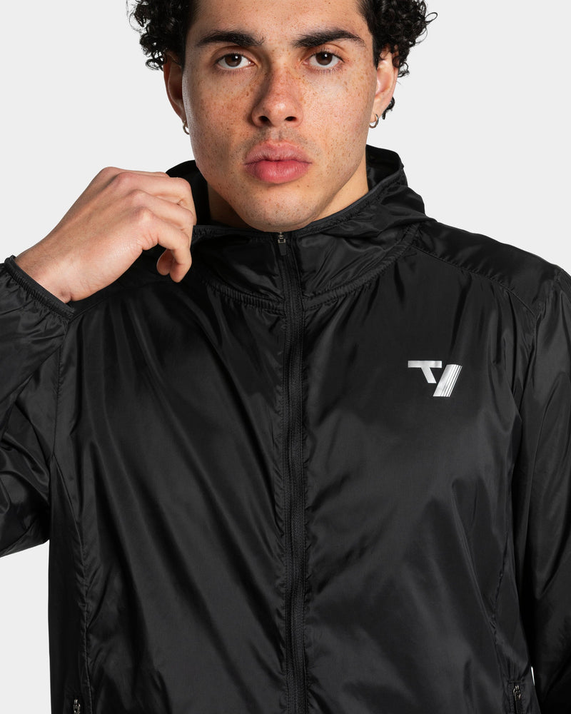 RUN Lightweight Zip Jacke "Schwarz"