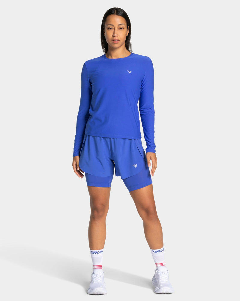 RUN 2in1 Shorts 8 Inch "Royalblau"
