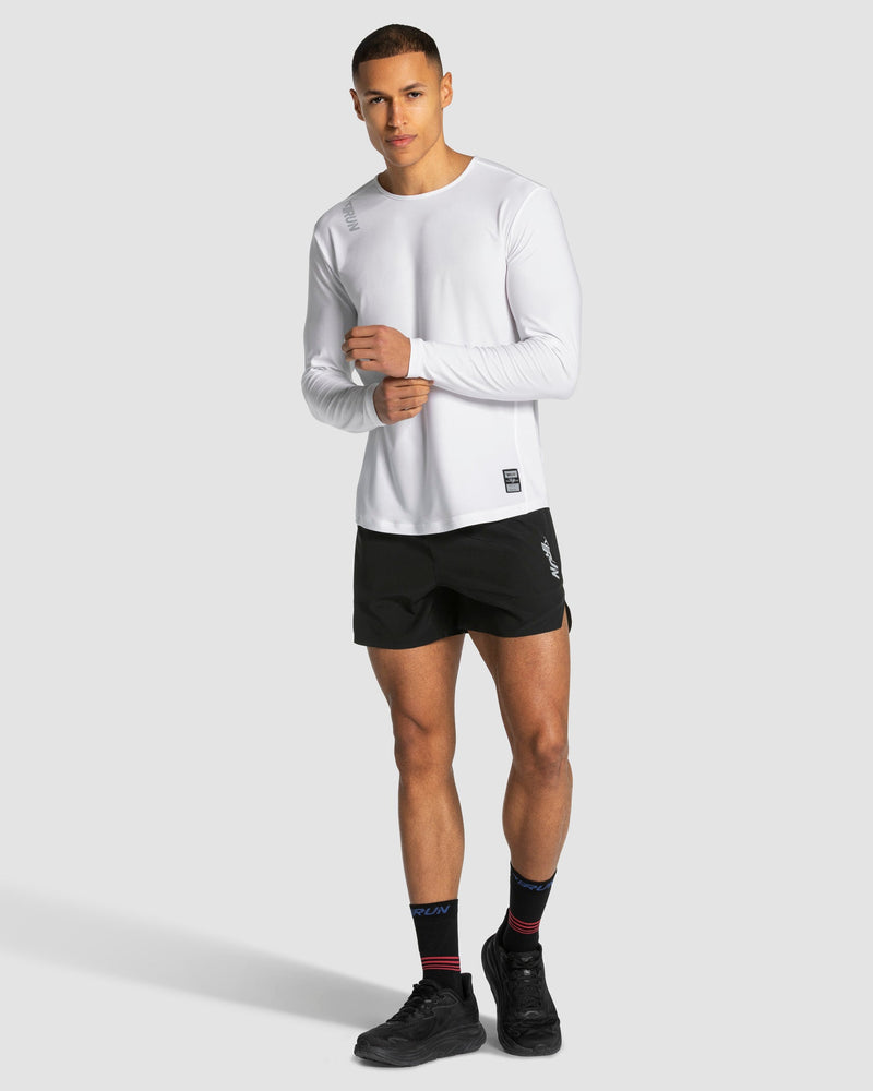 RUN Longsleeve "Weiß"