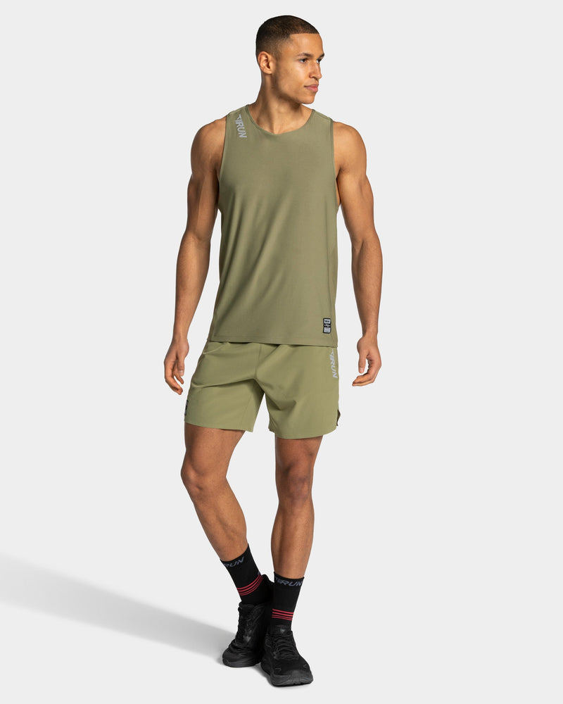 RUN Shorts 7 Inch "Olive"