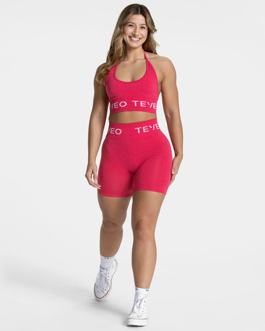 Signature Covert Scrunch Shorts "Berry"