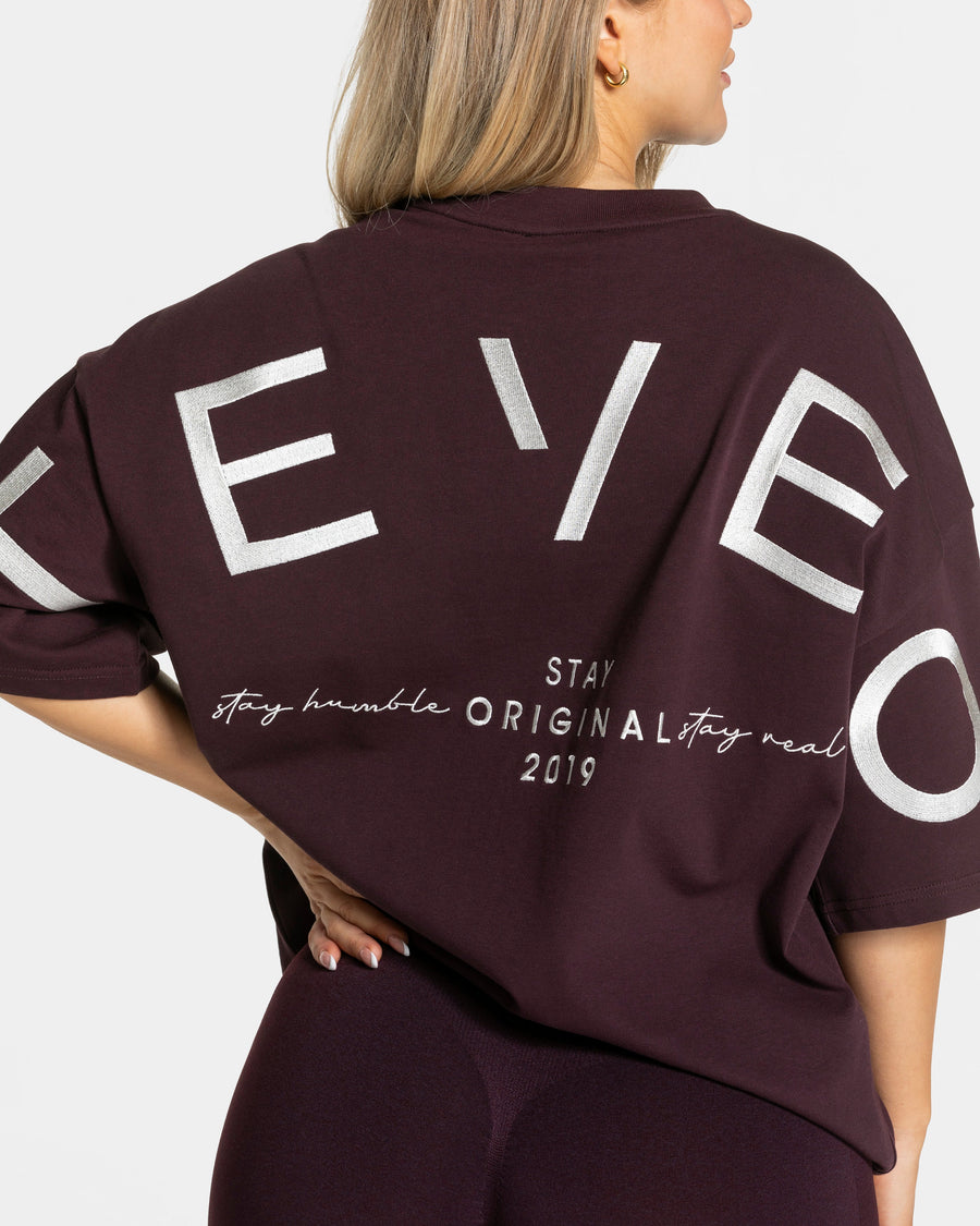 Signature Oversized T-Shirt "Merlot"