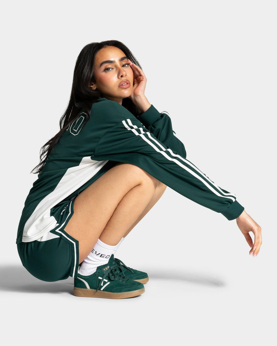 Classic Sneaker Women "Dunkelgrün - Off White"