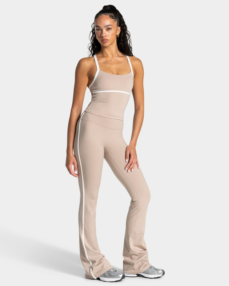 Soft Flared Leggings Regular "Cappuccino"