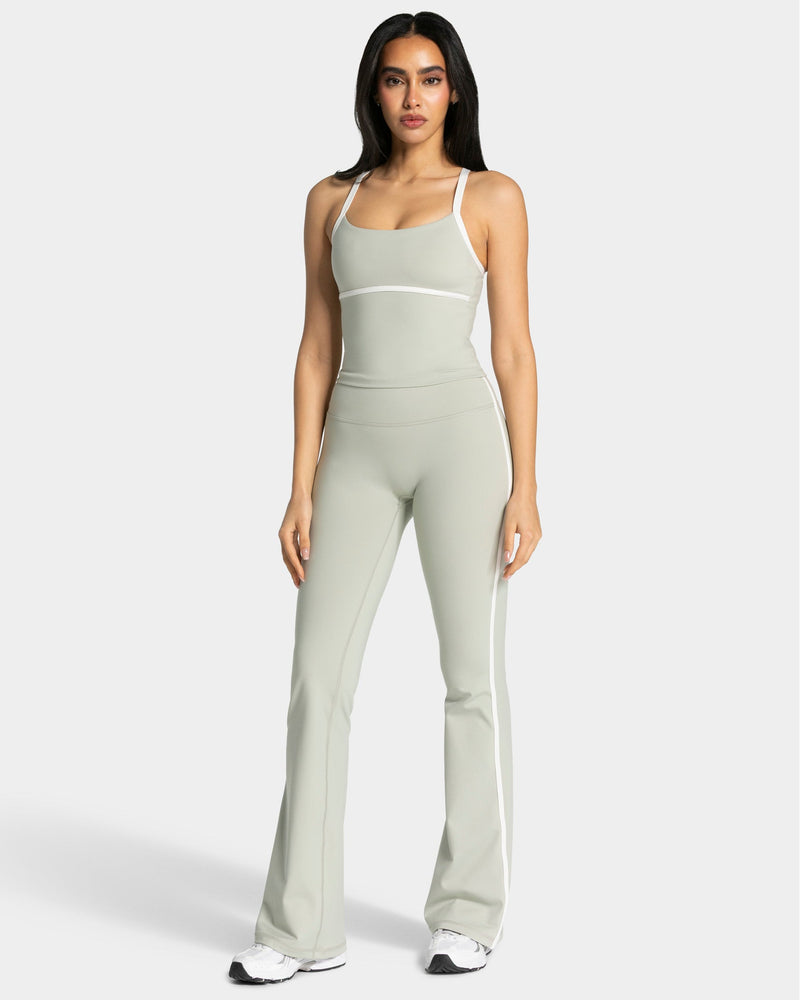 Soft Flared Leggings Regular "Pistachio"