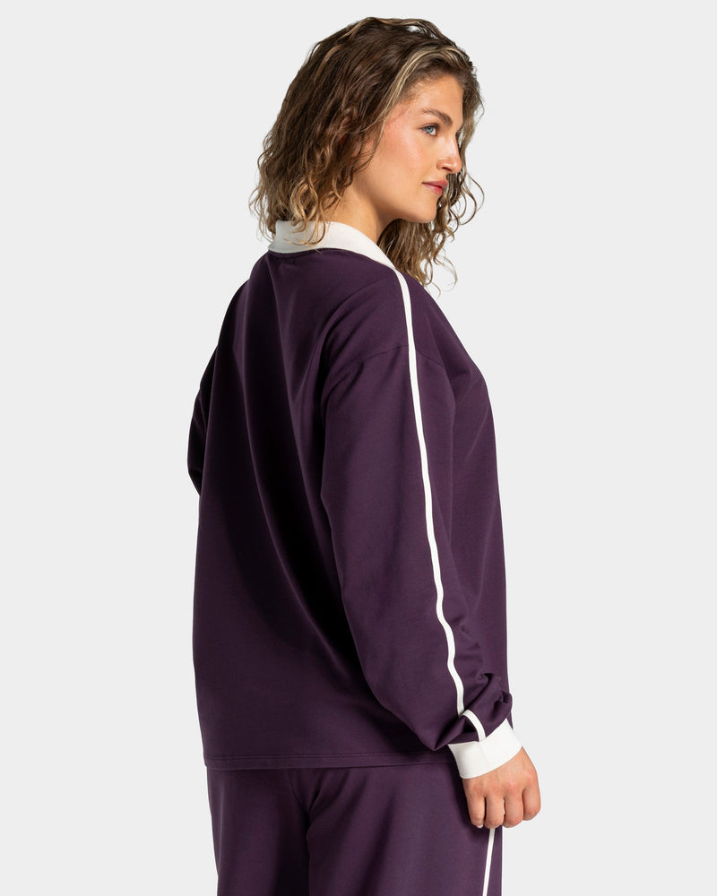 Soft Polo Longsleeve "Blackberry"