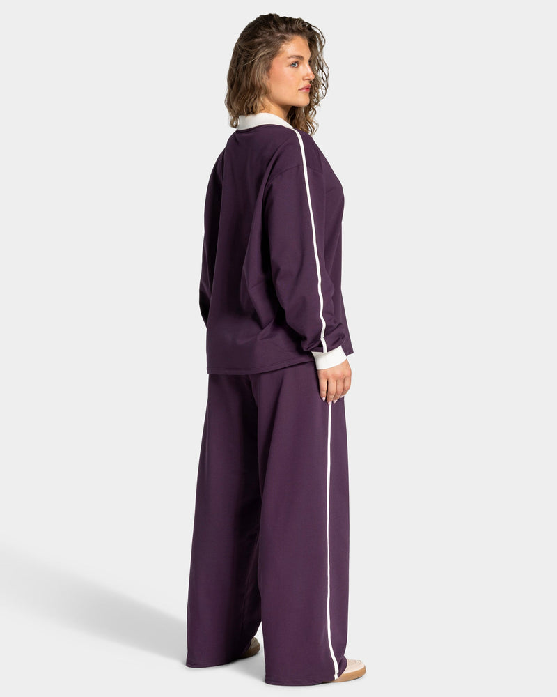 Soft Wide Leg Jogger Regular "Blackberry"