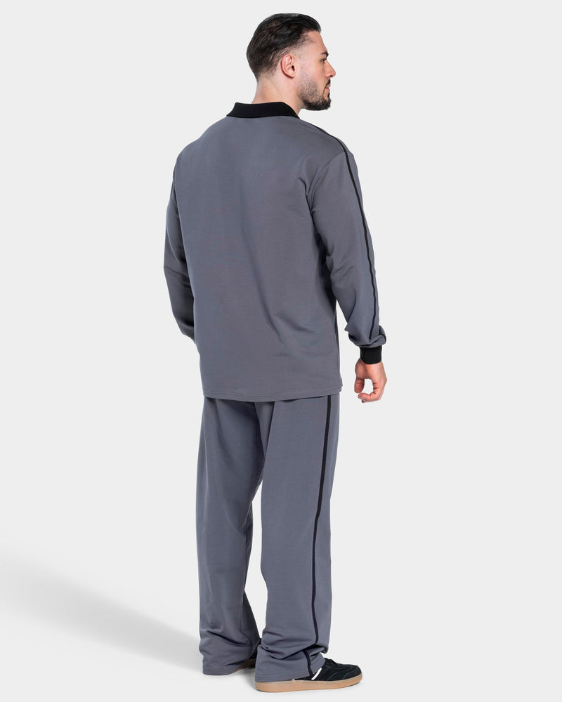 Soft Polo Longsleeve "Graphit"