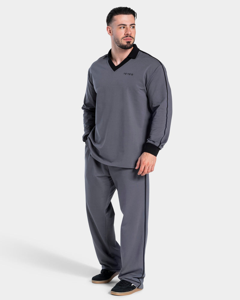 Soft Polo Longsleeve "Graphit"