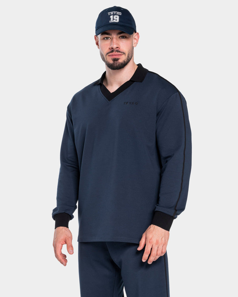 Soft Polo Longsleeve "Midnight"