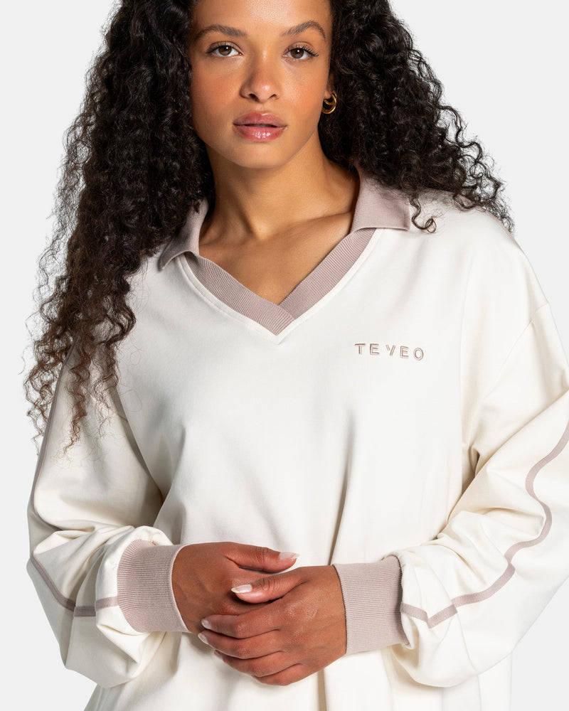 Soft Polo Longsleeve "Off White"