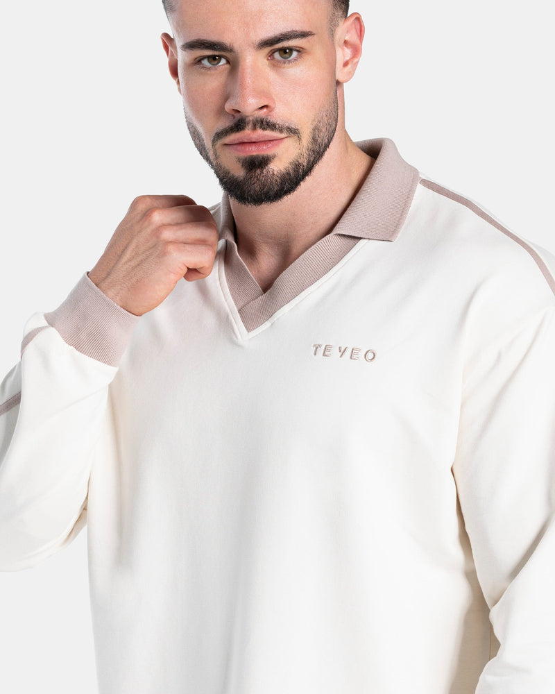 Soft Polo Longsleeve "Off White"