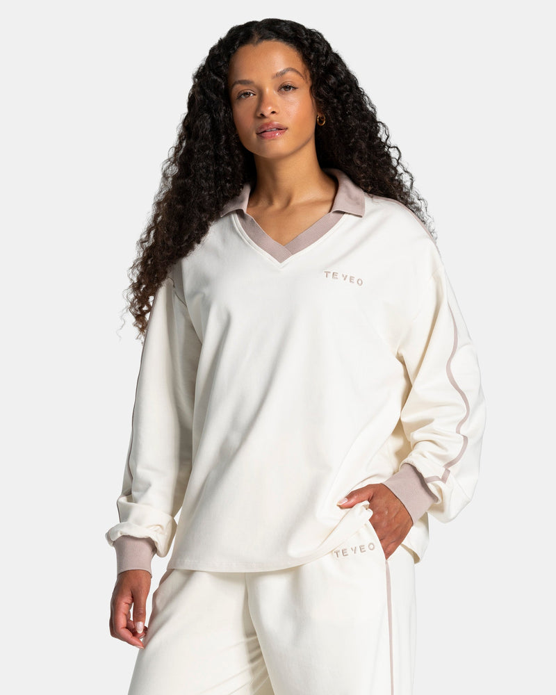 Soft Polo Longsleeve "Off White"