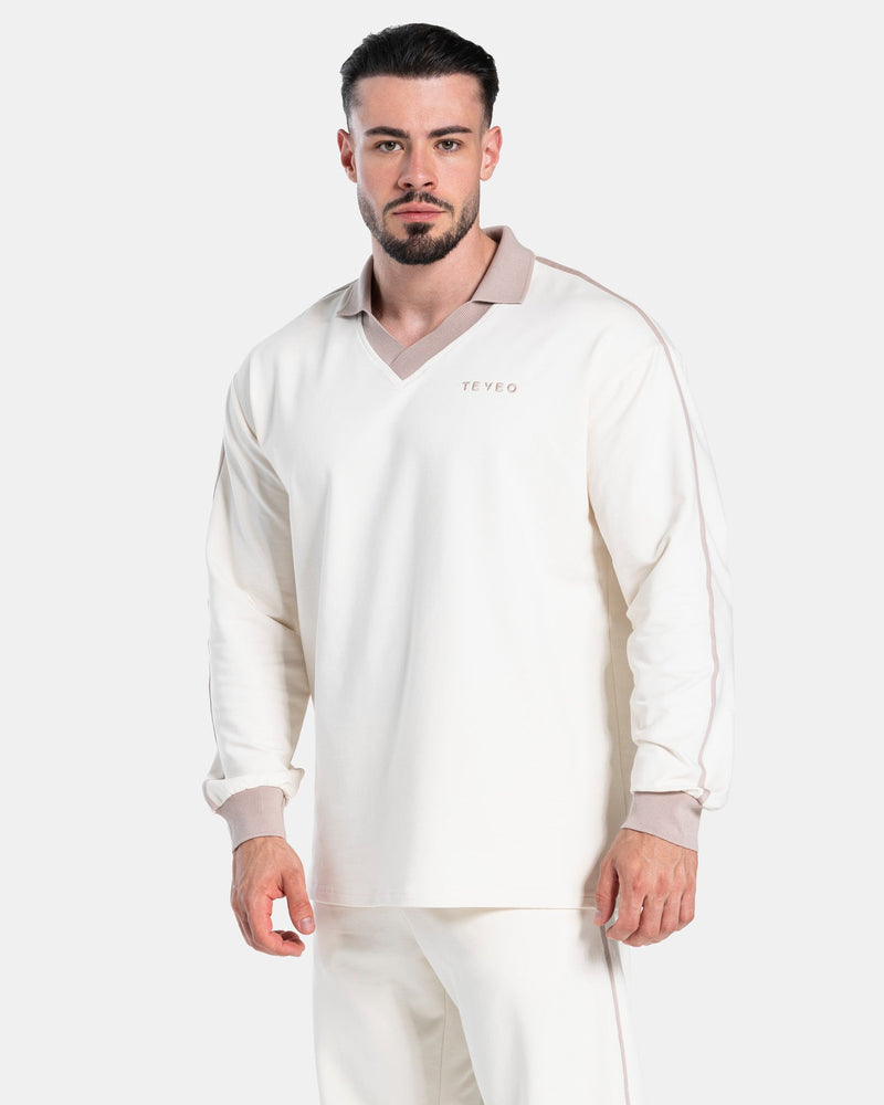 Soft Polo Longsleeve "Off White"