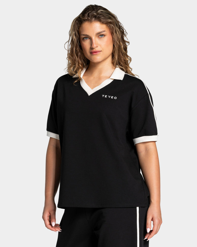 Soft Polo T-Shirt "Schwarz"