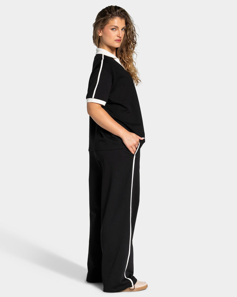 Soft Polo T-Shirt "Schwarz"