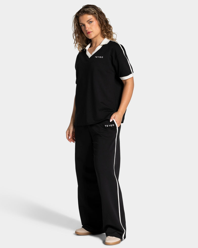 Soft Polo T-Shirt "Schwarz"
