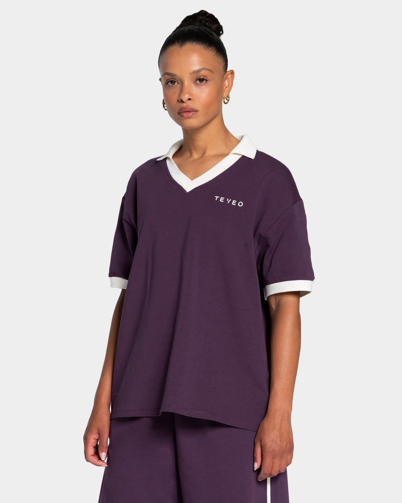 Soft Polo T-Shirt "Blackberry"