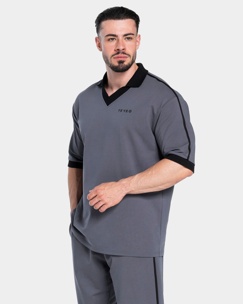 Soft Polo T-Shirt "Graphit"