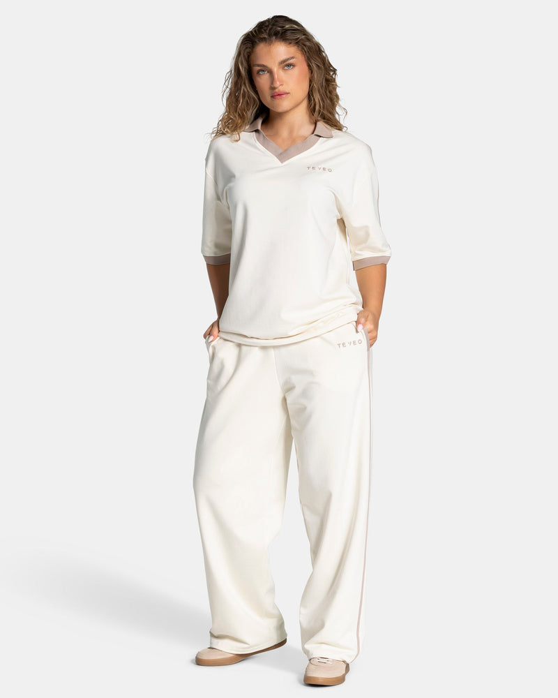 Soft Wide Leg Jogger Tall "Off White"