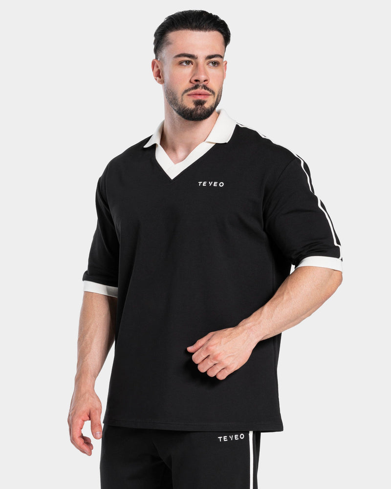 Soft Polo T-Shirt "Schwarz"