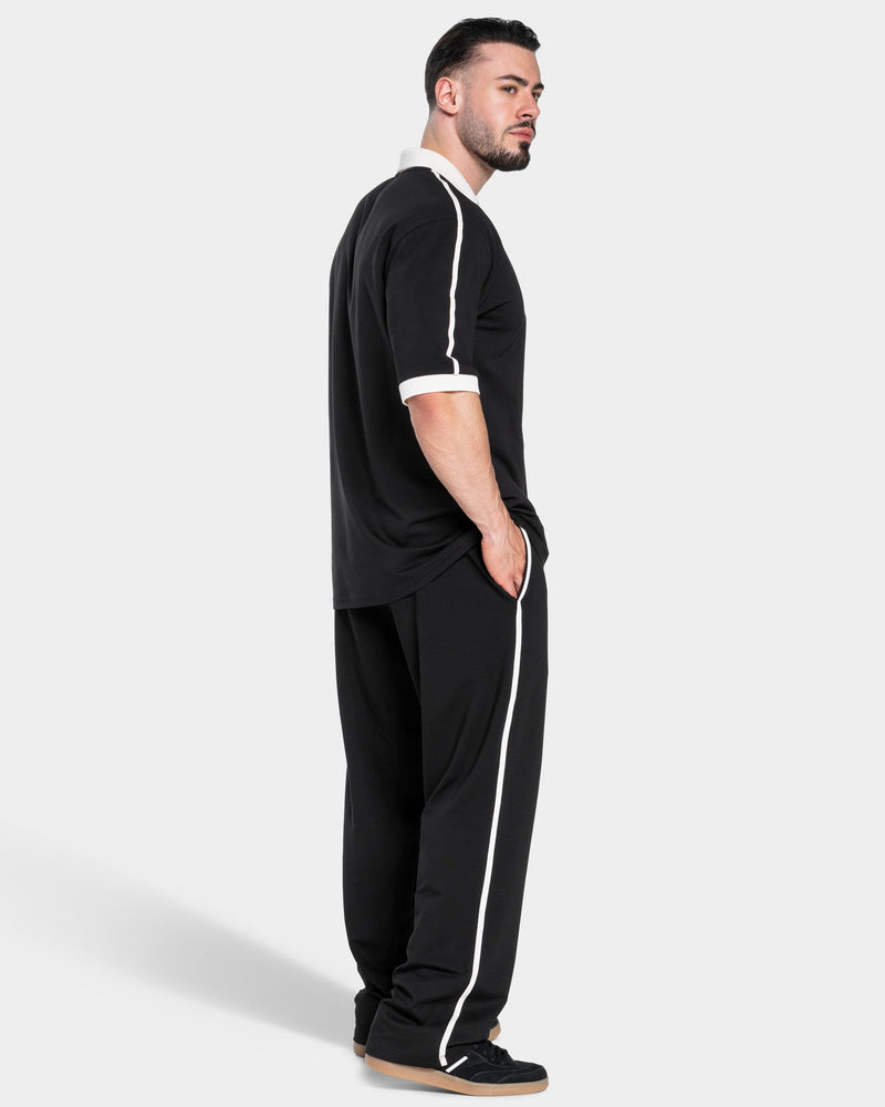Soft Straight Leg Jogger "Schwarz"