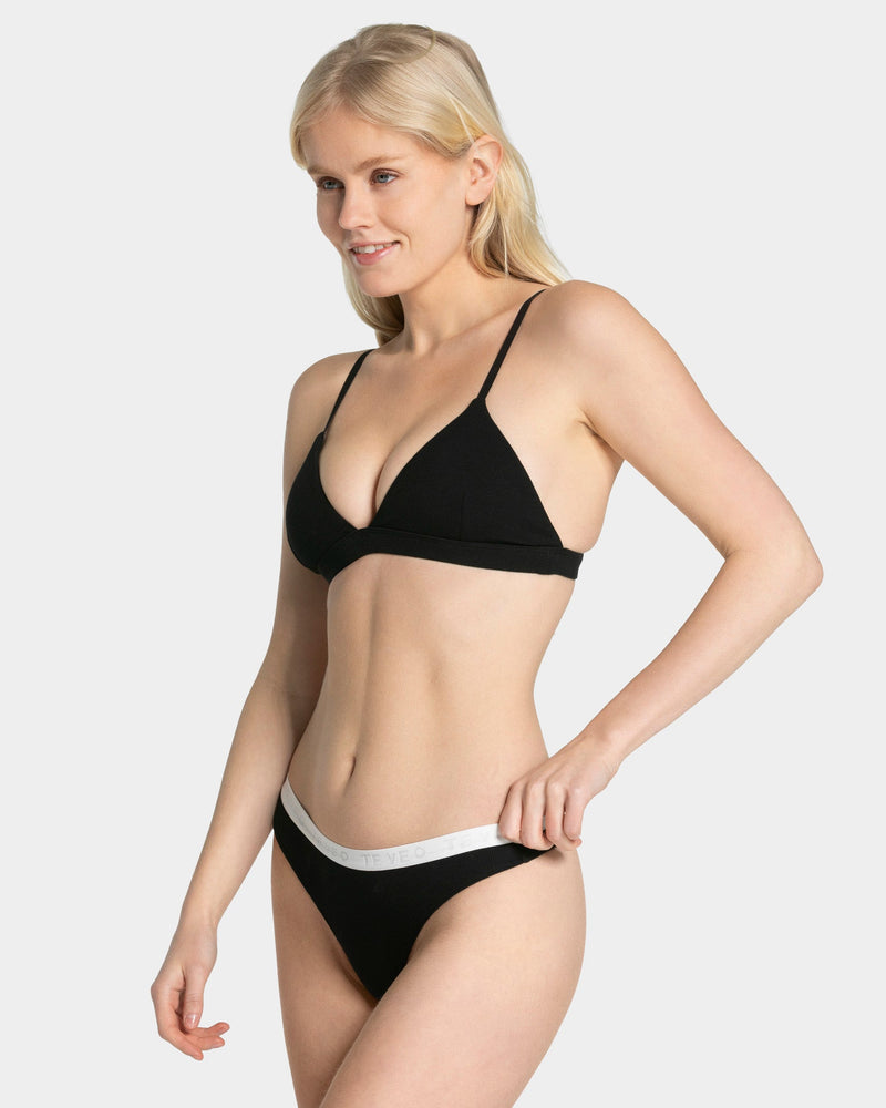 Soft Ribbed Bh "Schwarz"