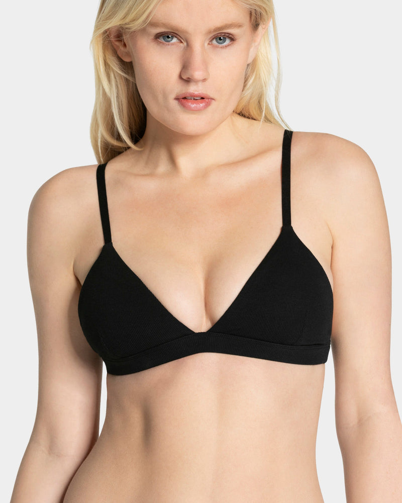 Soft Ribbed Bh "Schwarz"