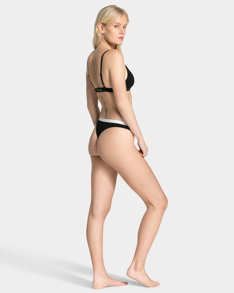 Soft Ribbed Bh "Schwarz"