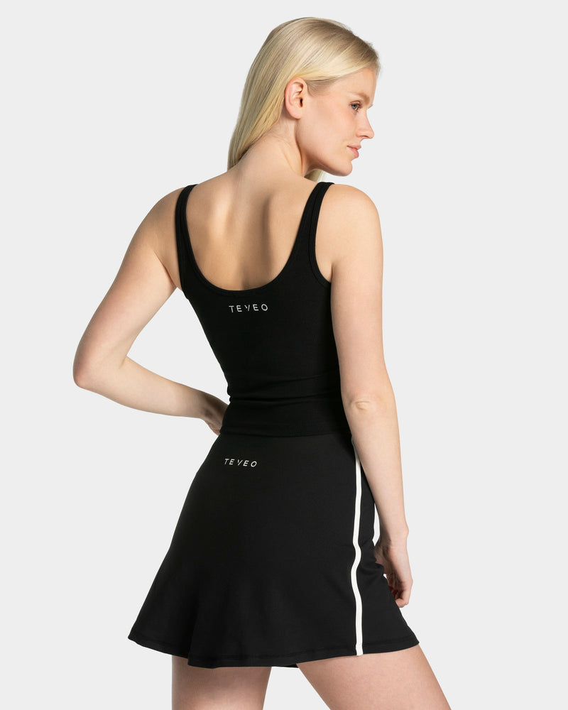 Soft Ribbed Top "Schwarz"