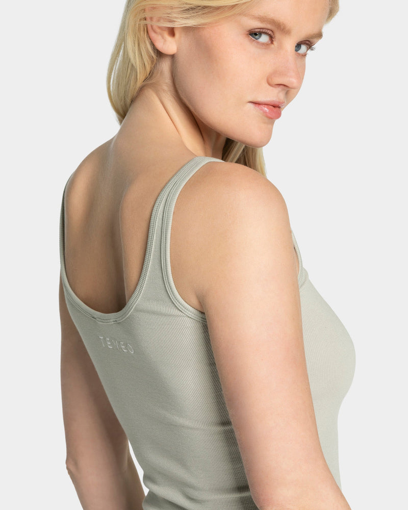 Soft Ribbed Top "Pistachio"