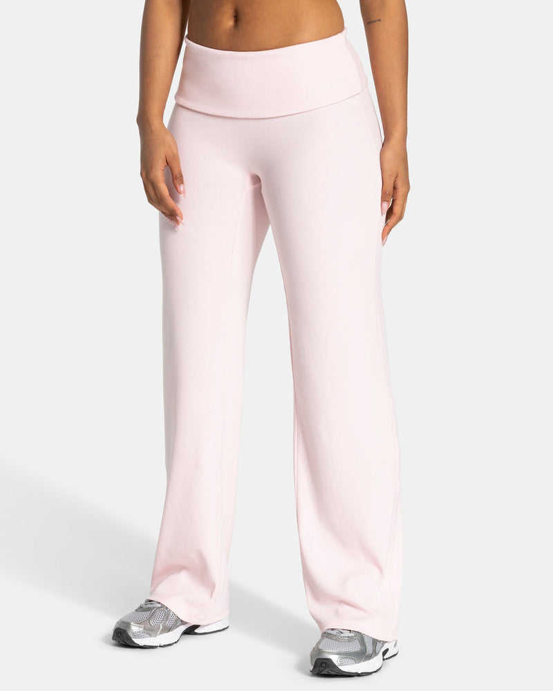 Soft Ribbed Foldover Straight Leg Pants Regular ''Blossom''