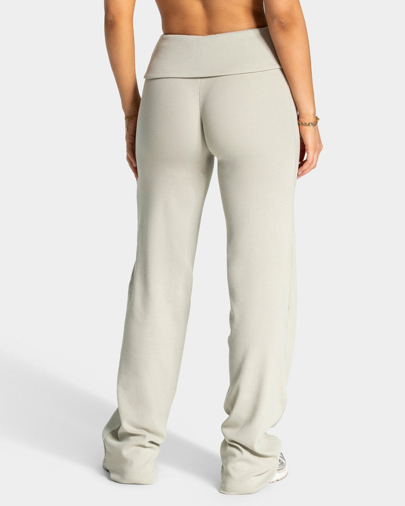 Soft Ribbed Foldover Straight Leg Pants Tall ''Pistachio''