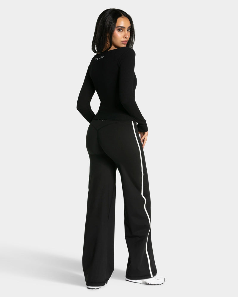 Soft Ribbed Longsleeve "Schwarz"