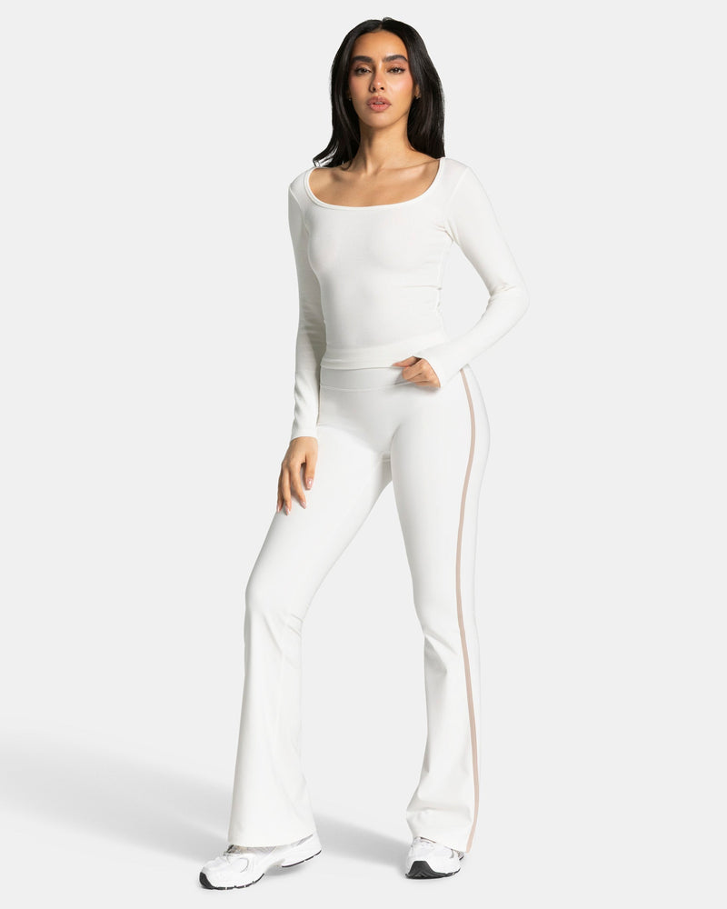 Soft Ribbed Longsleeve "Off White"