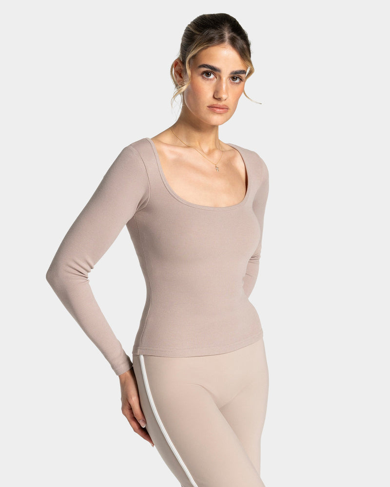 Soft Ribbed Longsleeve "Cappuccino"