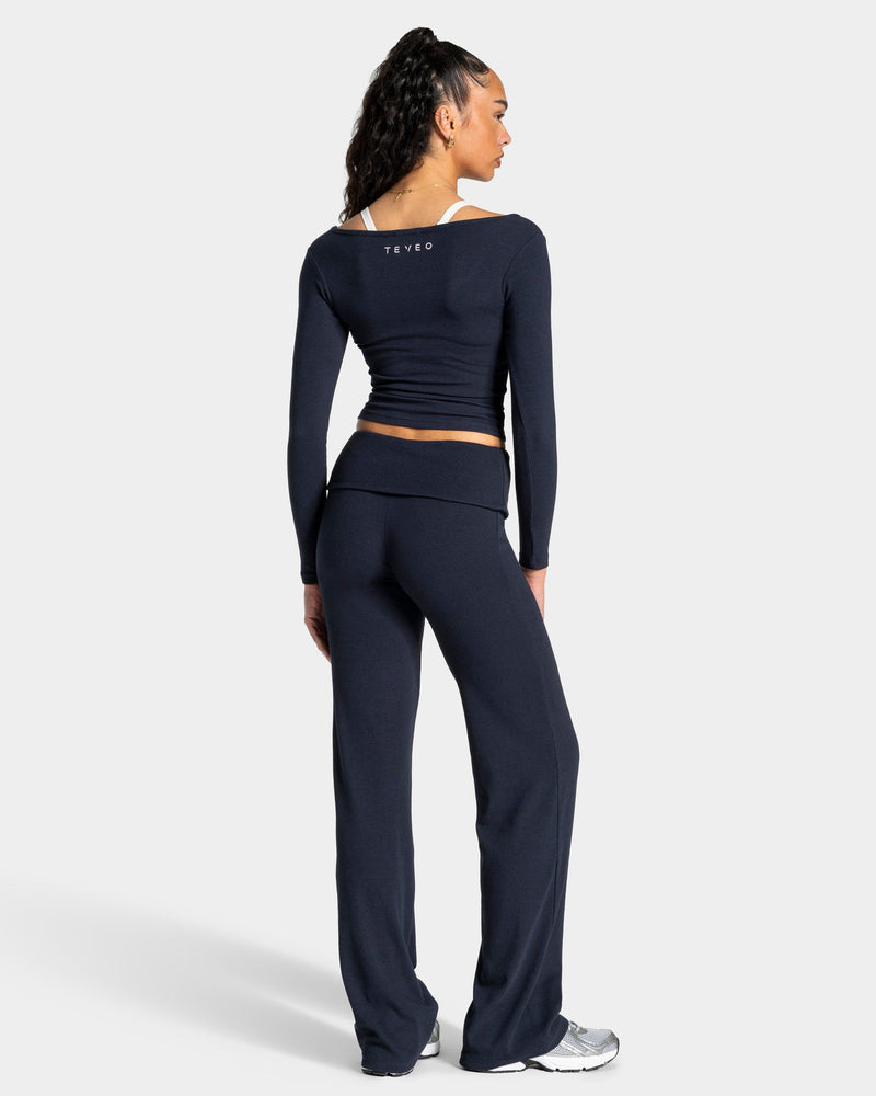Soft Ribbed Longsleeve "Midnight"