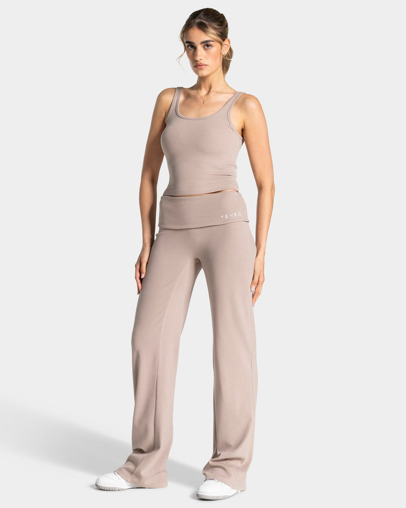 Soft Ribbed Top "Cappuccino"