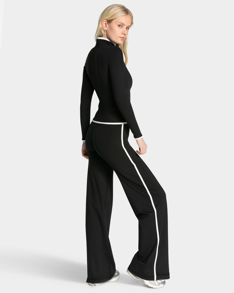 Soft Shaping Zip Jacke "Schwarz"