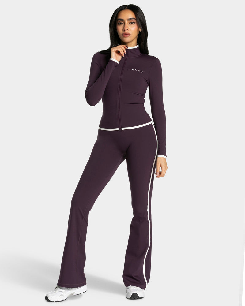 Soft Shaping Zip Jacke "Blackberry"
