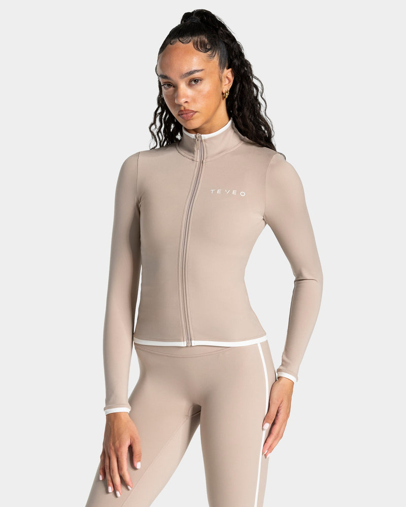 Soft Shaping Zip Jacke "Cappuccino"