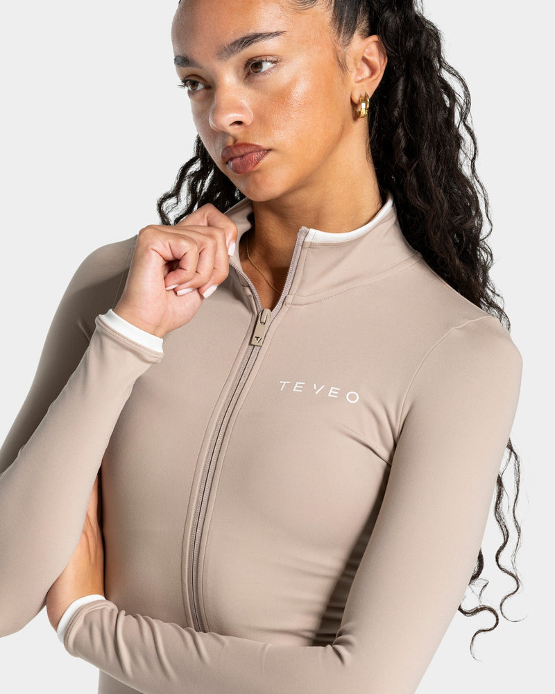 Soft Shaping Zip Jacke "Cappuccino"