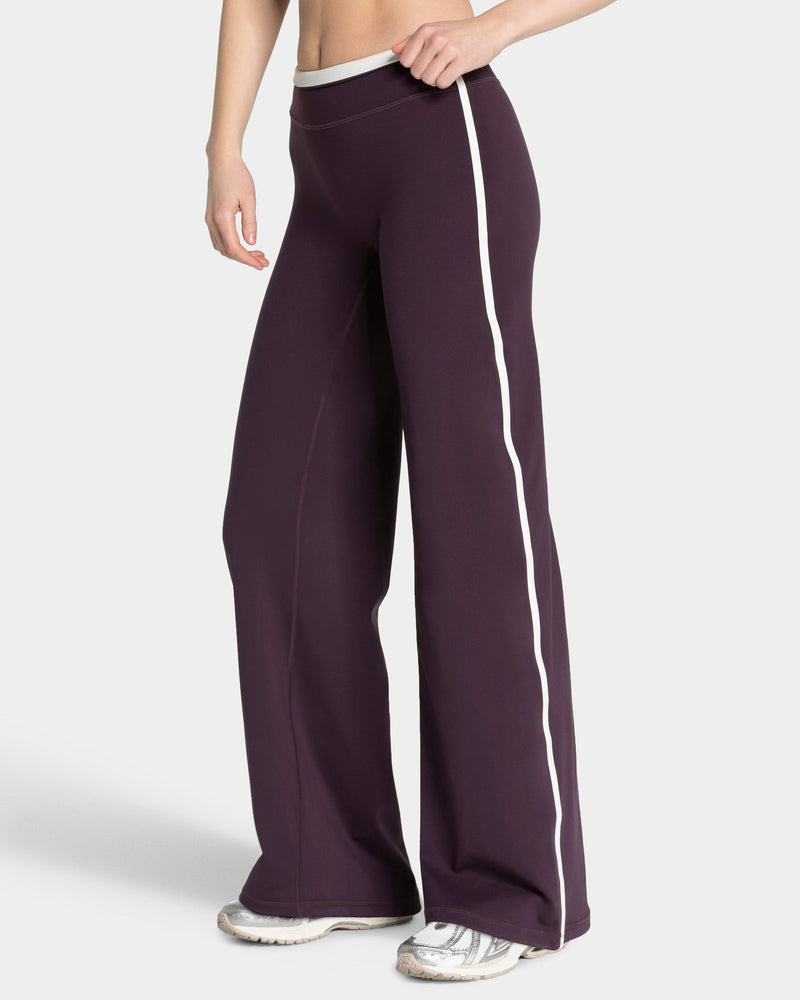 Soft Straight Leg Pants Regular "Blackberry"