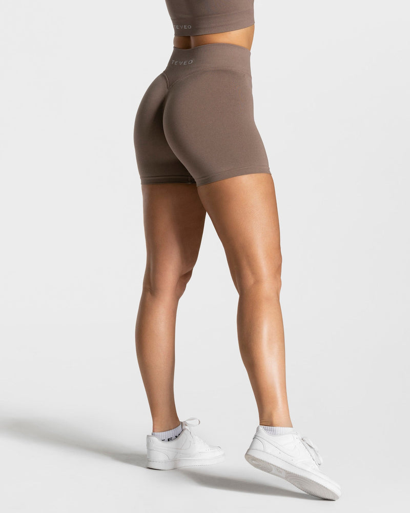 Statement Scrunch Shorts "Mokka"