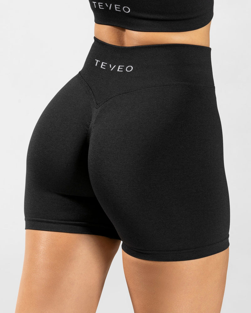 Statement Scrunch Shorts "Schwarz"