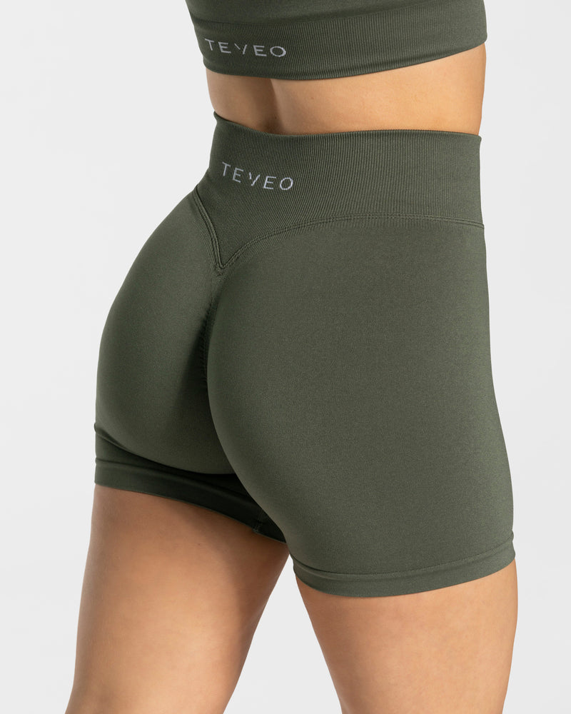 Statement Scrunch Shorts "Khaki"