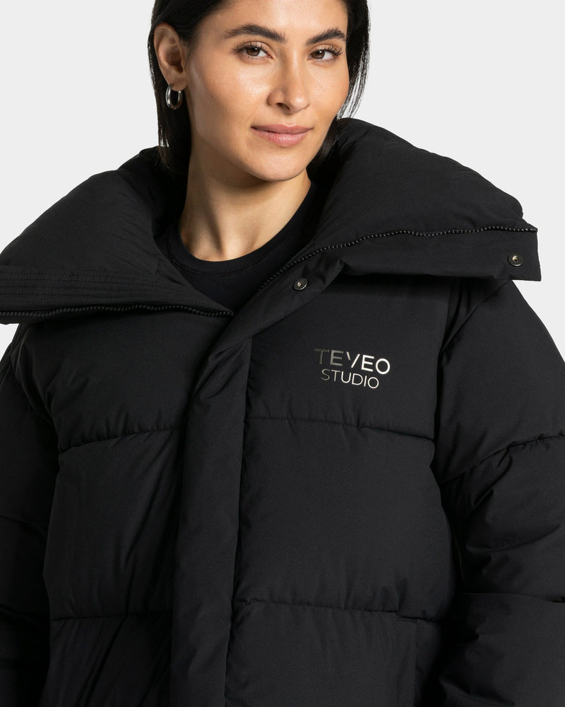 Studio Puffer Mantel "Schwarz"